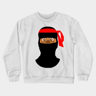 Ninja pug cartoon print! Crewneck Sweatshirt